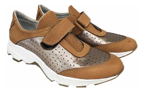 Imagen 2 de 2 de San Crispino Zapatillas Con Velcro 0986