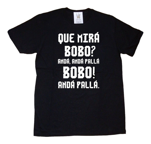 Remera Messi Que Mirá Bobo Estampa Vinilo Algodón Peinado