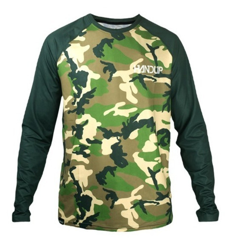 Tricota Bicicleta Handup Long Sleeve Retro Woodland Camo