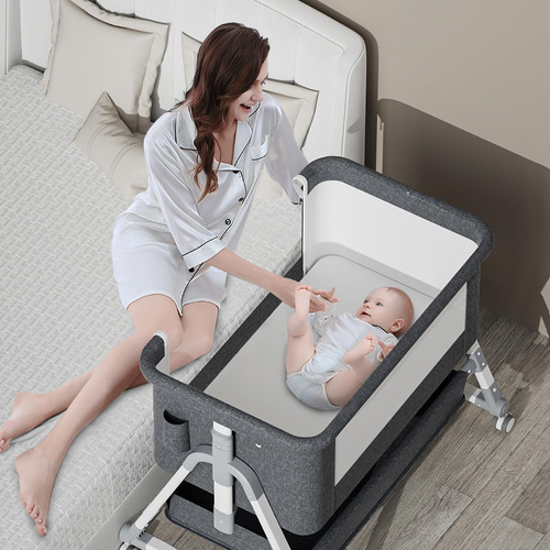 Cesta Para Bebé Jaoul 4 En 1 Ajustable Junto A La Cama, Colo
