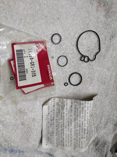 O-rings Carburador Honda Elite 50 Original 16010-gr1-305