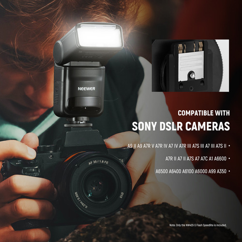 Neewer Nw420-s Mini Ttl Speedlite Flash Gn36 Hss Para Sony