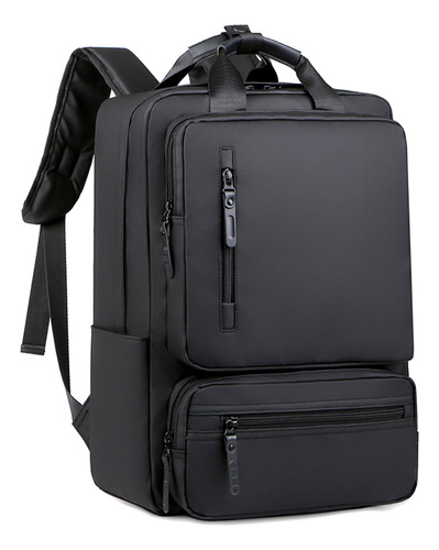 Mochila De Viaje Para Hombres Para Notebook 15.6 30l Antirrobo E Impermeable Color Negro Equipaje De Mano De Aprobado Por Avión Para Hombre Y Mujer