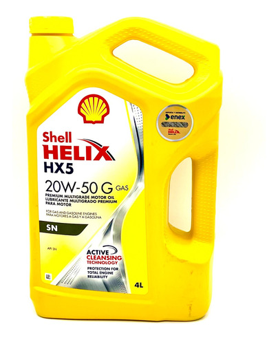 Aceite Motor Shell Helix Hx5 20w50 4 Litros