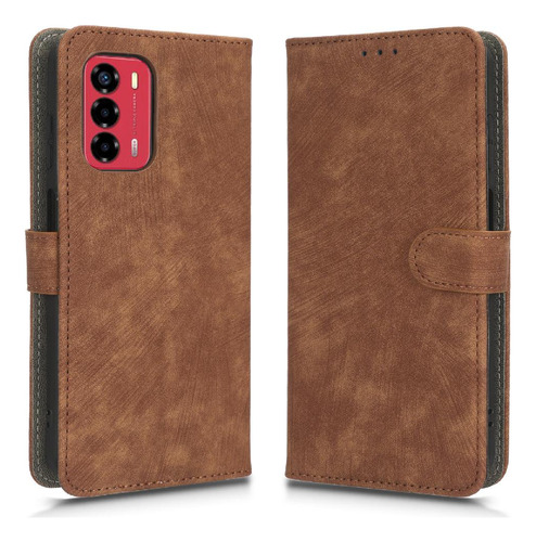 Funda Para Zte Blade A72 4g Flip Folio Wallet Pu Cuero