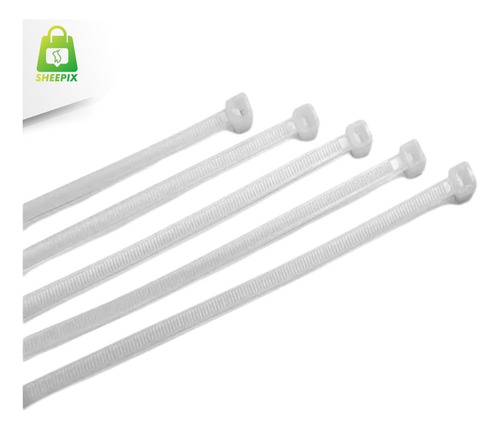 Abracadeira Nylon Branco 150x2,5mm Pacote Com 100 Unidades