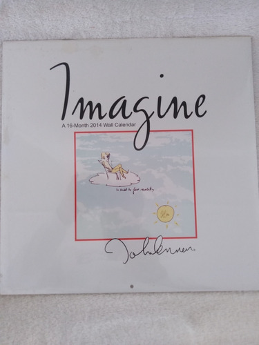 Calendario De Pared Imagine John Lennon Año 2014 Kikkoman65