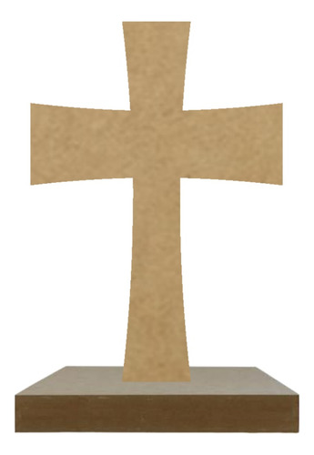 12 Cruz De 20 Cm Mdf De 3mm Con Base Personalizada 