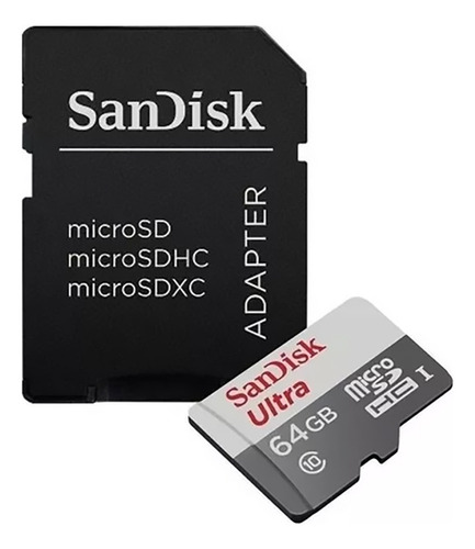 Memoria Micro Sd 64 Gb Sandisk Ultra Celular Tablet Cámara