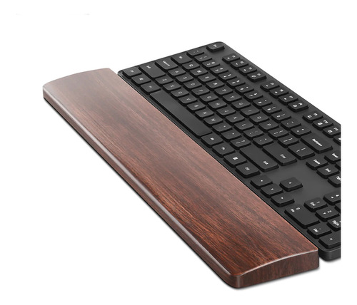 Reposamuñecas De Madera Nogal Para Teclado Vaydeer St1014