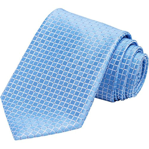 Kissties Sky Blue Tie Corbata De Boda A Cuadros