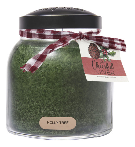 Un Alegre Dador - Holly Tree - 34oz Papa Gased Vandle Jar Co