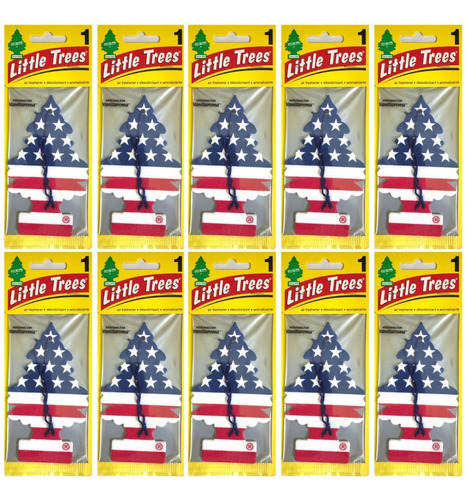 10 Cheirinho Little Trees - Bandeira Americana Vanilla Pride