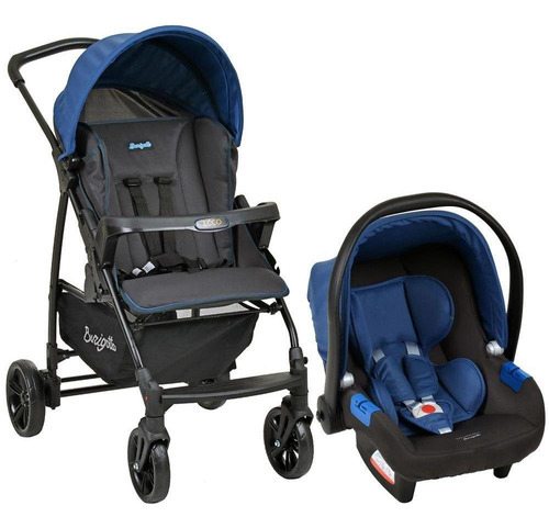 Travel System Ecco Burigotto Azul Cor do chassi Preto