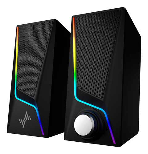 Altavoces Para Computadora, Altavoces Rgb Para Pc Con 6 Modo