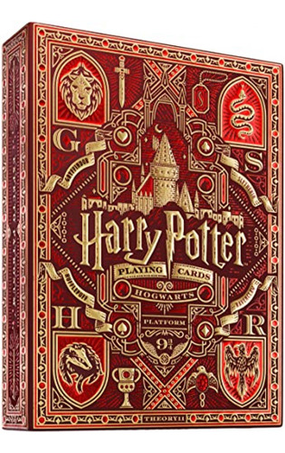 Juego De Cartas Premium De Harry Potter Rojo-gryffindor