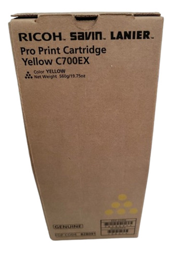 Toner Ricoh Pro C700ex Pro Yellow / Amarelo (Recondicionado)