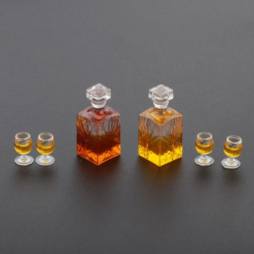 1:12 Botellas De Vino En Miniatura Para Casa De 3 Piezas