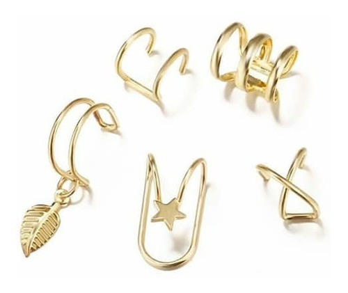 Set De 5 Ear Cuffs Acero