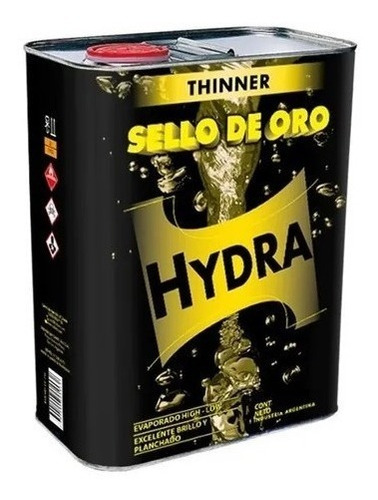 Diluyente Thinner Sello De Oro Hydra 18 Lts 