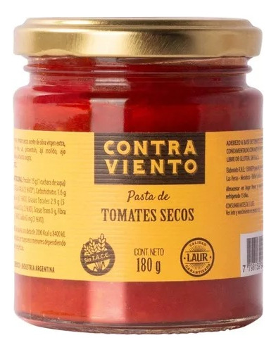 Pasta De Tomates Secos Laur X 180gr Sin Tacc