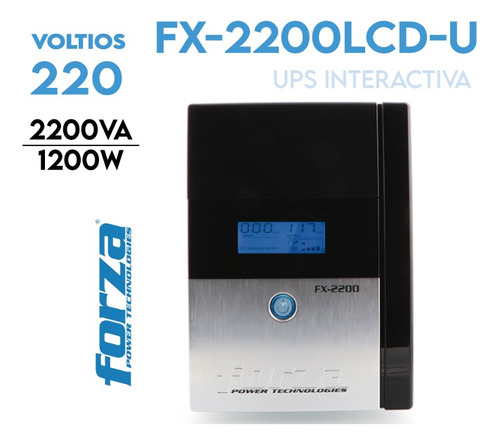 Ups  Forza Fx-2200lcd  2200 Va 8 Salidas