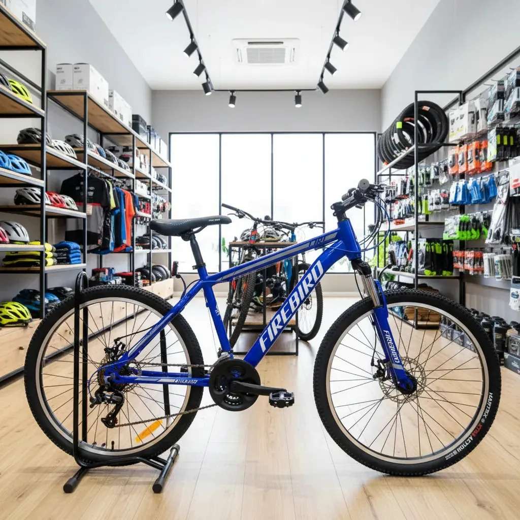 Bicicleta Mountain Bike Fire Bird Rodado 24 Color Azul