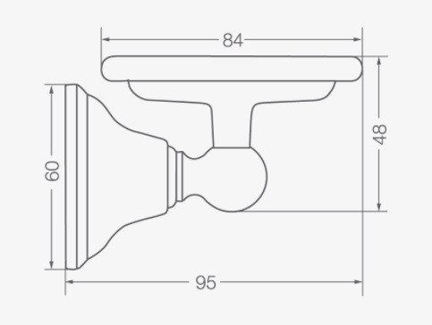 Imagen 2 de 2 de Accesorio Baño Fv Portavaso Cromo 0169/b2-cr