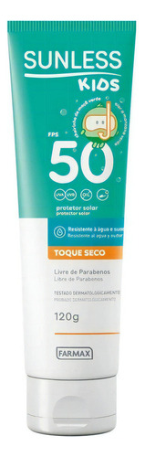 Protetor Solar Sunless Kids Farma Fps50 Toque Seco 120g