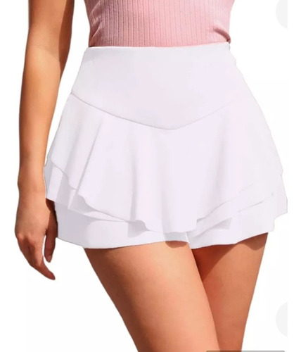 Falda Short Con Capas, Variedad De Colores