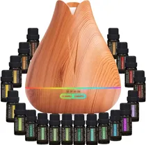 Comprar Difusor De Aceites Aromaterapia Humidificador + 20 Aceites 