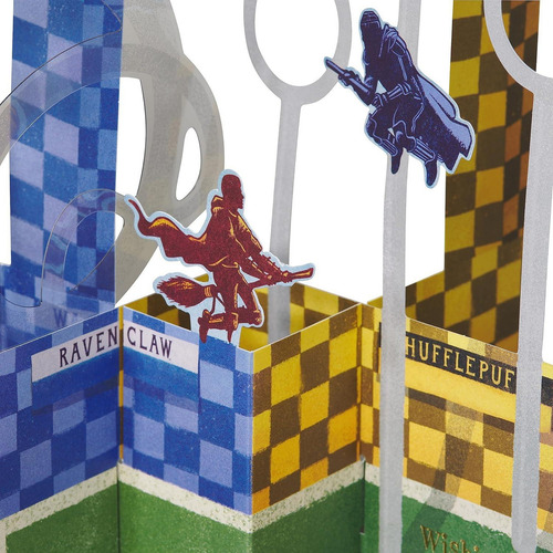 Tarjeta Pop Up Cumpleaños Harry Potter Quidditch