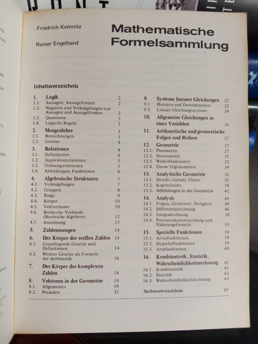 Colección De Fórmulas Matemáticas (en Alemán)