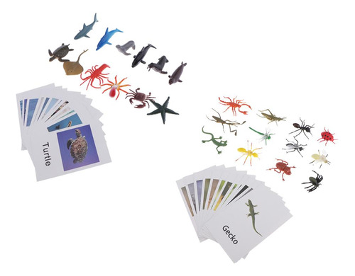 24 Piezas Miniatura Montessori Insectos Animales Juguetes