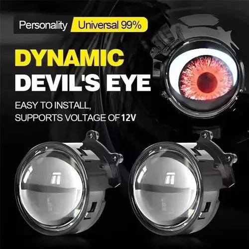 Pc Lente Led Evil Eye De 2 X 12 V En Modo Automático