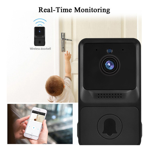 Campainha De Vídeo Com Câmera Campainha Sem Wifi Intelig