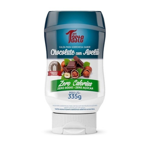 Salsa de chocolate con avellana Mrs. Taste Zero Calorías sin TACC en frasco 335 g