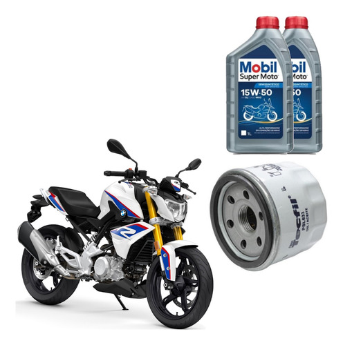 Mobil 15w50 Kit Troca Óleo Bmw G 310 R G310 310r Psl633