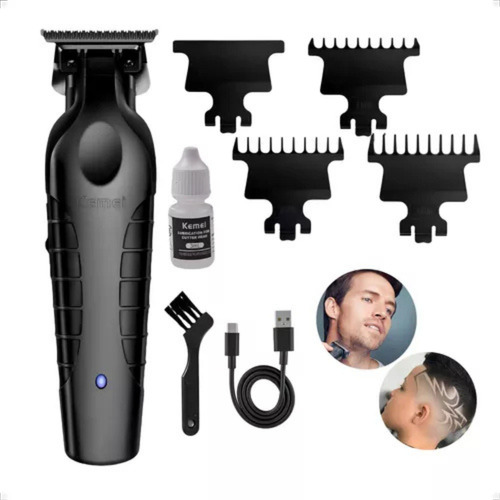 Maquina Corte E Acabamento Cabelo Kemei Km2299 Profissional