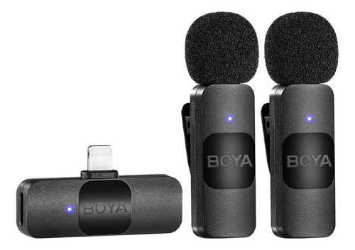 Micrófono Inalámbrico Dual Boya By-v2 Para iPhone 