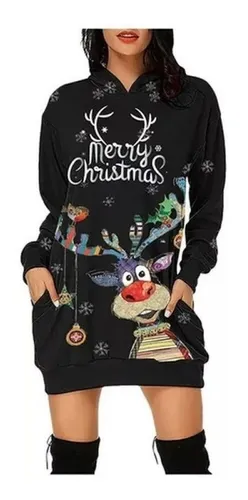 Vestido Estampado Navide o MercadoLibre