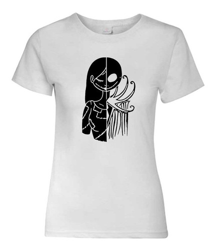 Polera Estampada Mujer El Extraño Mundo De Jack Skellington