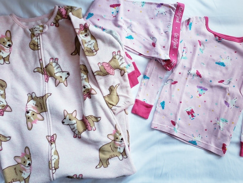 2 Pijama Mameluco Niña Rosa Carter Cat&jack La Segunda Bazar (Usado)