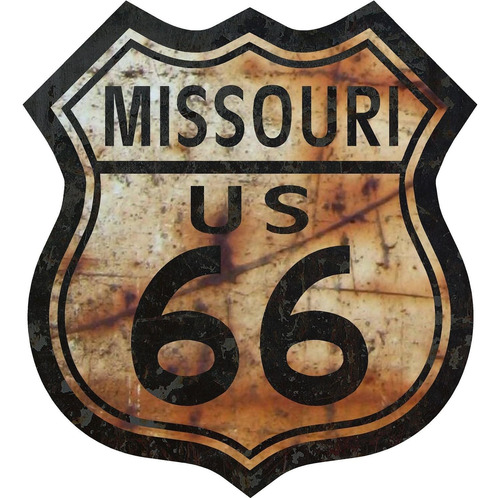 817 (one) 5  Route 66 Series Missouri Calcomanía Adhesivo