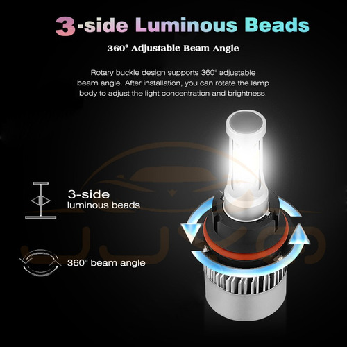 Para Ford F-350 1994-1998 Kit De Faros Led De Haz Alto/bajo