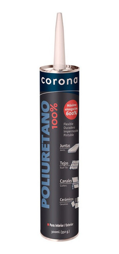 Sellador Poliuretano Corona Gris