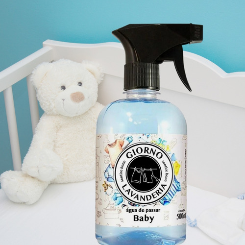 Imagem 1 de 8 de Água Perfumada Para Tecidos Aroma Baby Giorno Casa 500 Ml