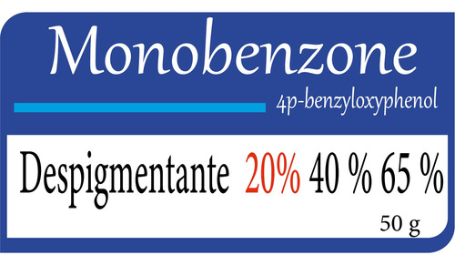 Crema Aclarante  Monobenzona 20%,40%,65% Permanente
