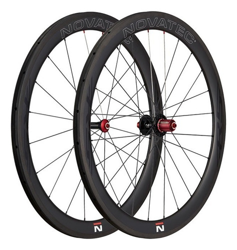 Ruedas Bicicleta Novatec R5 50 Mm Carbono Color Negro