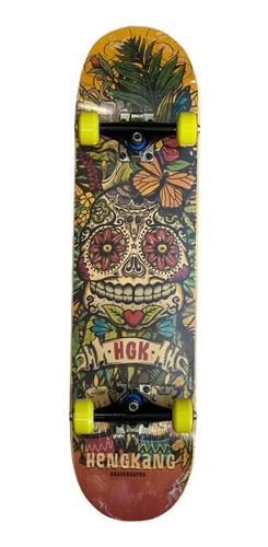 Skateboard Completo Hengkang Dia De Los Muertos Profesional